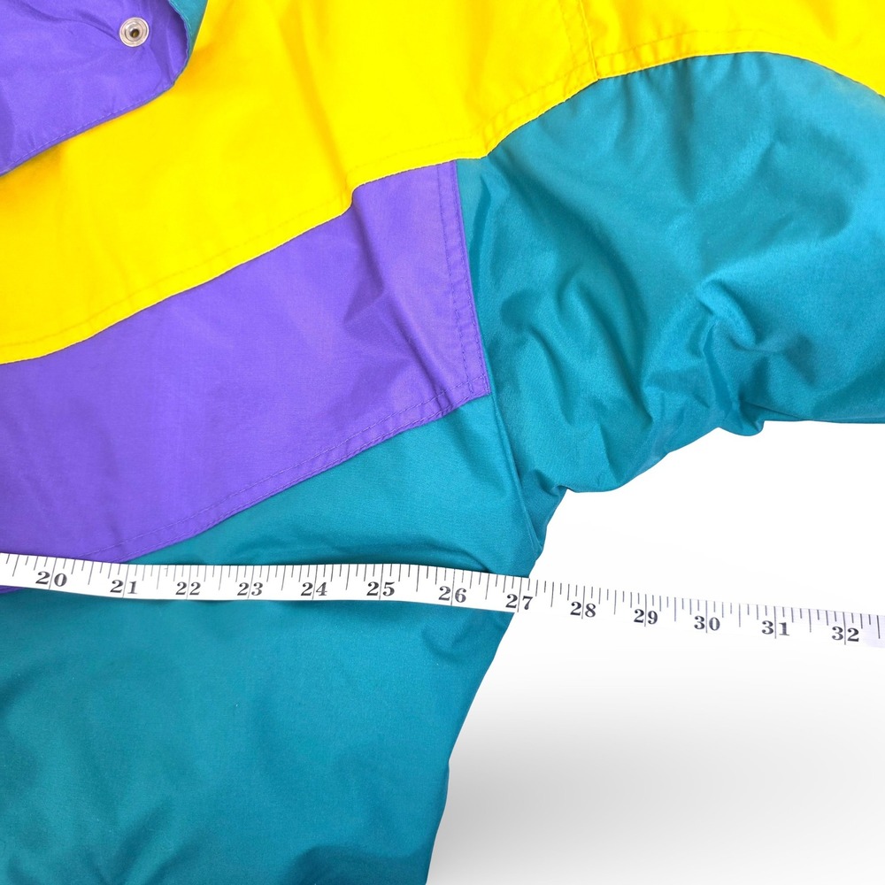 Vintage Apres Sport Ski Jacket Teal Purple Yellow Pink Retro 80s NEW w/ Tags NOS - Picture 15 of 15